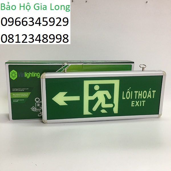 đèn exit chỉ dẫn thoát hiểm bên trái